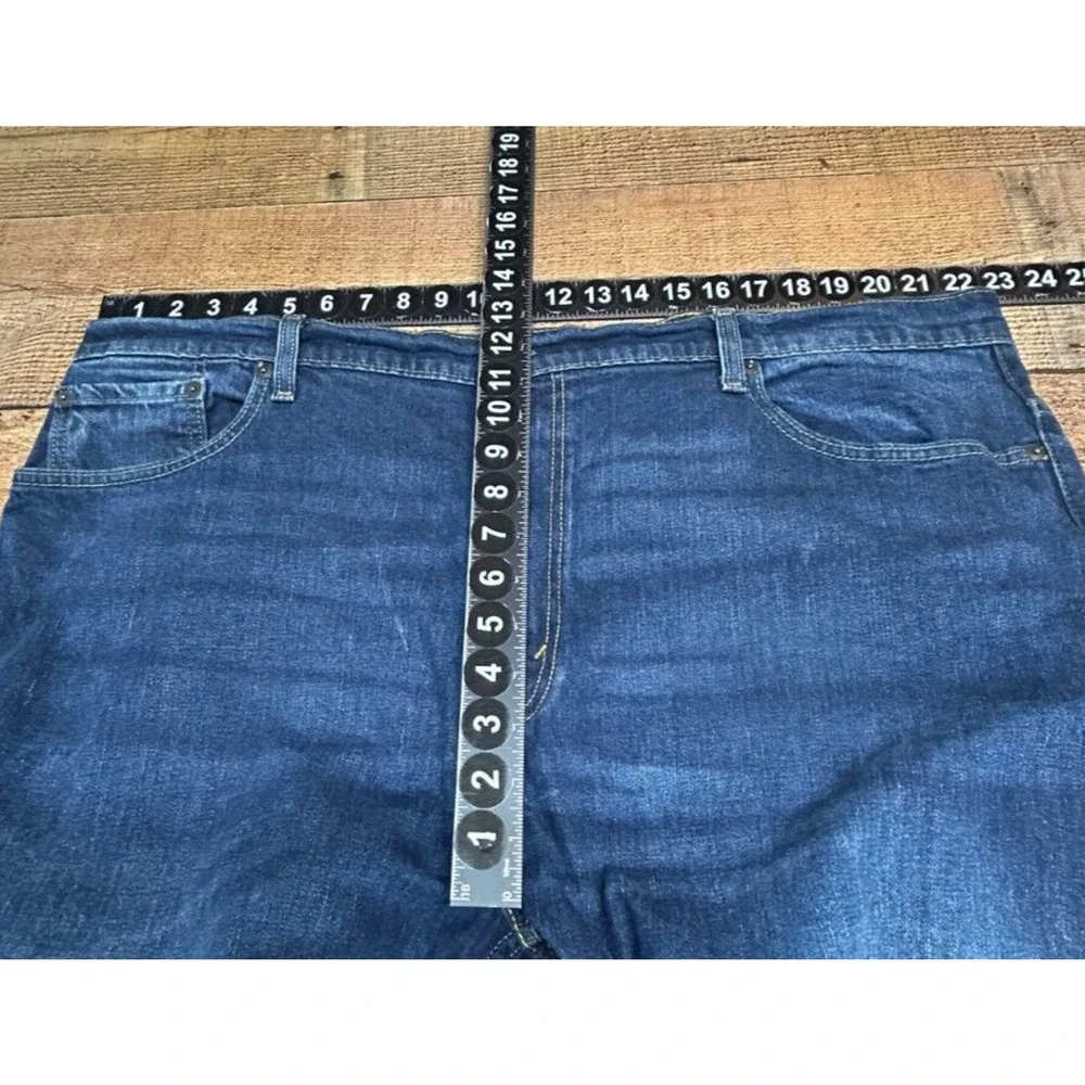 Levis 569 Jeans Mens 44X32 Blue Measures‎ 44X31 Dark Wash Straight Leg